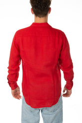 MAGLIA CAMICIA UOMO  ROSSO